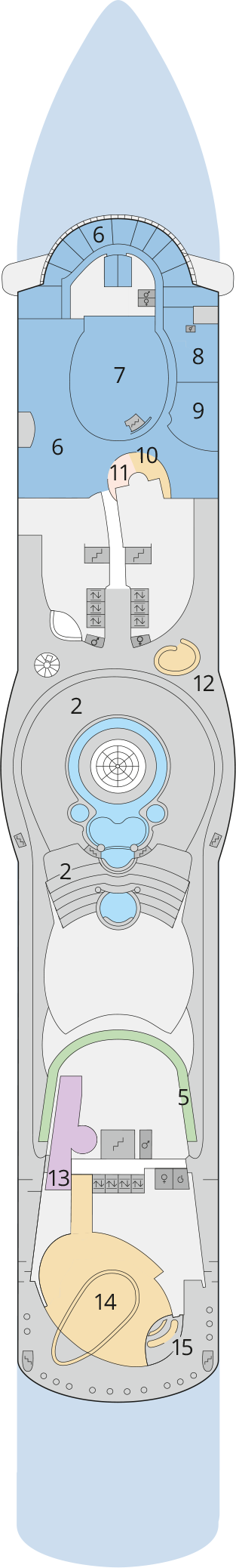 AIDAdiva - Deck Nr. 12 (Deck 12) AIDAdiva - Deck Nr. 12 (Deck 12)