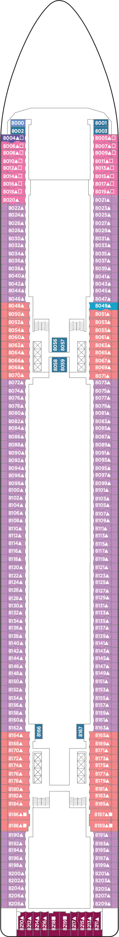 Norwegian Epic - Deck Nr. 8 (Deck 8) Norwegian Epic - Deck Nr. 8 (Deck 8)