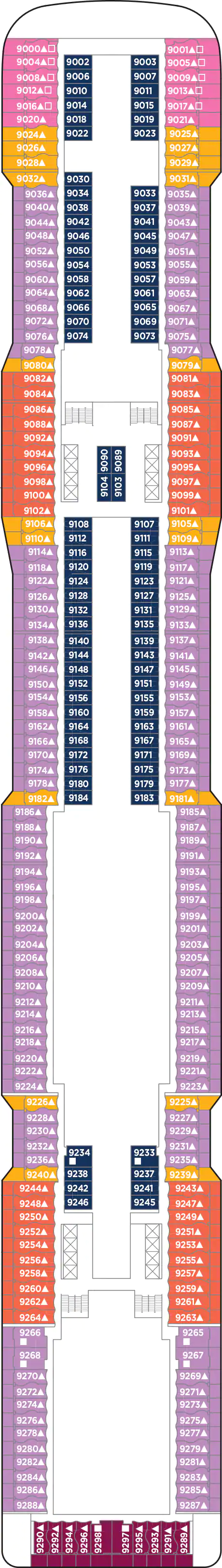 Norwegian Epic - Deck Nr. 9 (Deck 9) Norwegian Epic - Deck Nr. 9 (Deck 9)