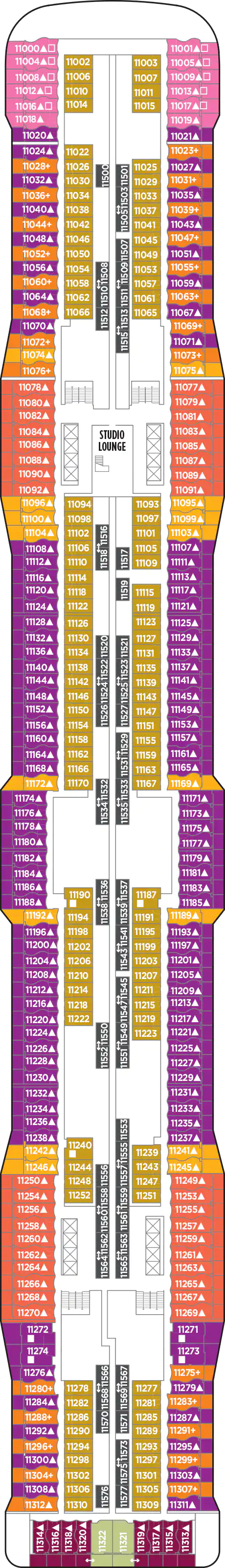 Norwegian Epic - Deck Nr. 11 (Deck 11) Norwegian Epic - Deck Nr. 11 (Deck 11)