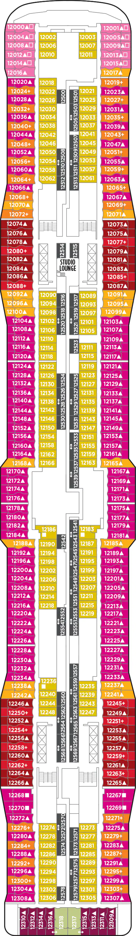 Norwegian Epic - Deck Nr. 12 (Deck 12) Norwegian Epic - Deck Nr. 12 (Deck 12)
