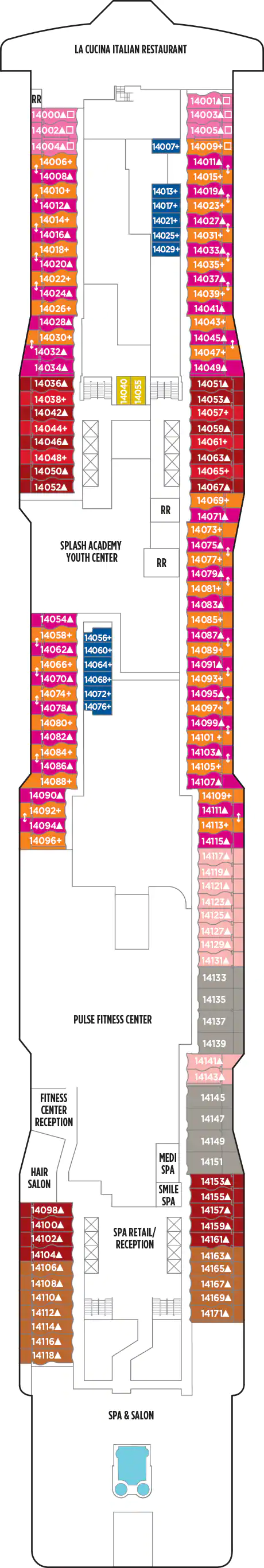 Norwegian Epic - Deck Nr. 14 (Deck 14) Norwegian Epic - Deck Nr. 14 (Deck 14)
