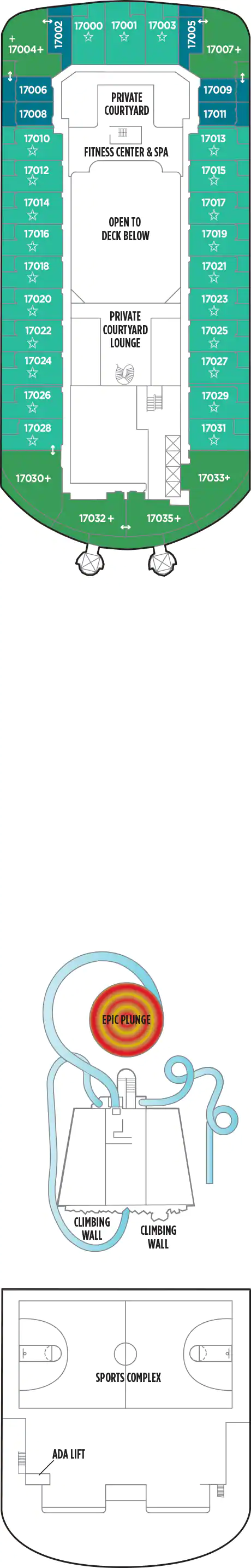 Norwegian Epic - Deck Nr. 17 (Deck 17) Norwegian Epic - Deck Nr. 17 (Deck 17)