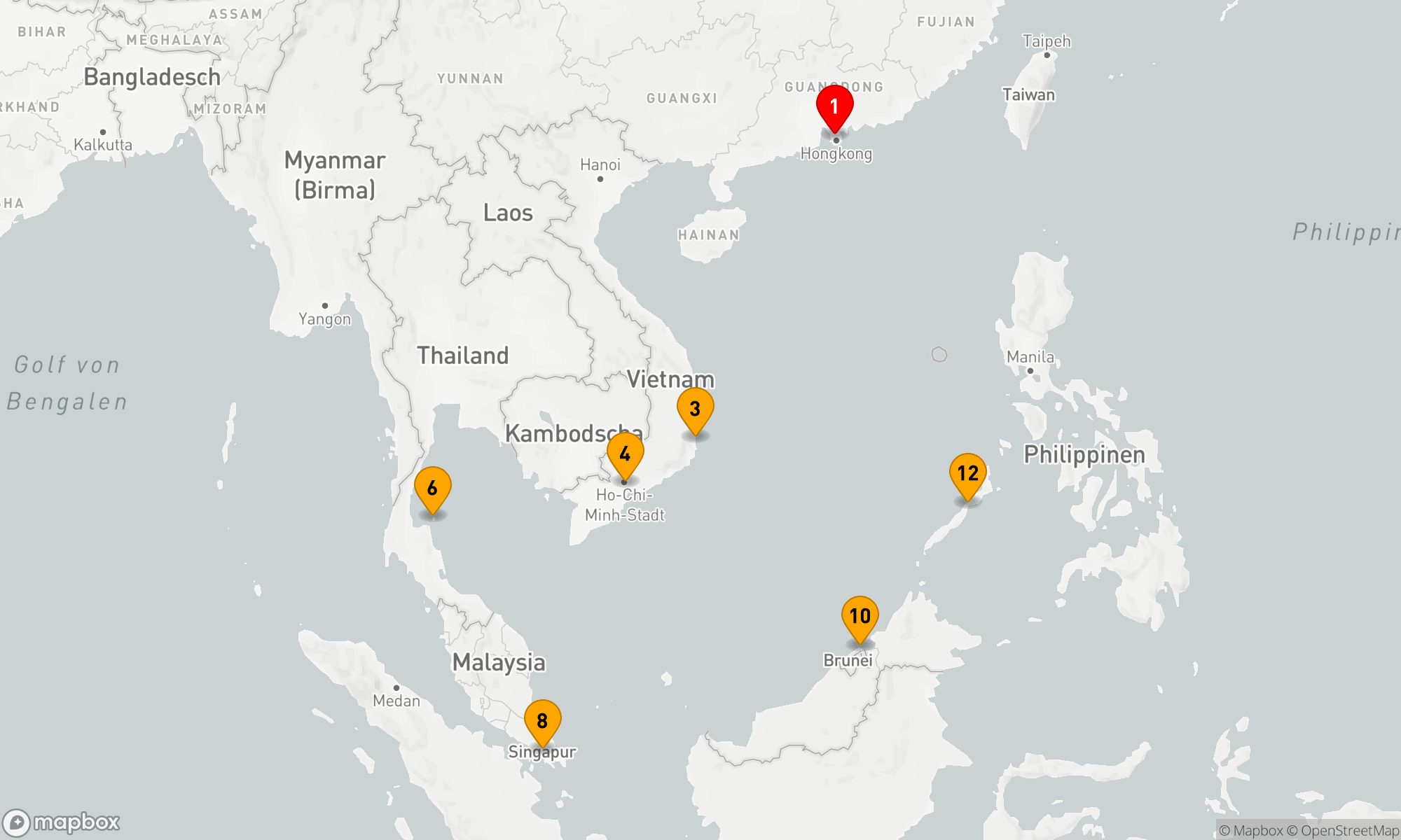 Route 14 Nächte - Entdecke Asiens Küstenwunder mit Costa Kreuzfahrten Route 14 Nächte - Entdecke Asiens Küstenwunder mit Costa Kreuzfahrten