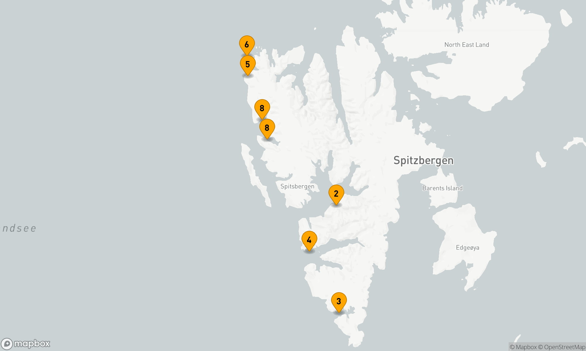 Route 8 Nächte - Svalbard im Sommer - Unter der Mitternachtssonne Route 8 Nächte - Svalbard im Sommer - Unter der Mitternachtssonne