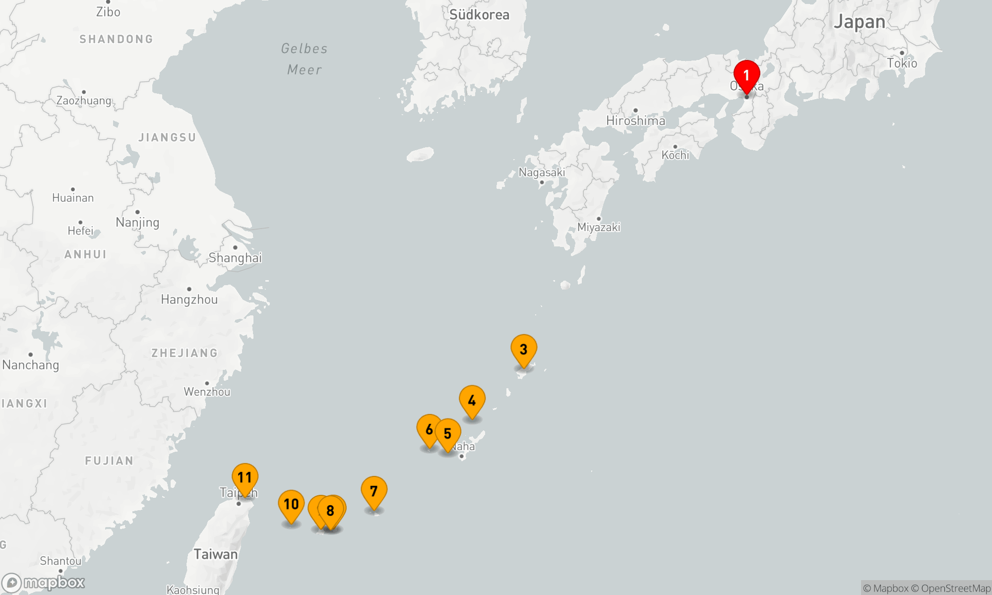 Route 11 Nächte - Abenteuer in die subtropischen Inseln Japans Route 11 Nächte - Abenteuer in die subtropischen Inseln Japans
