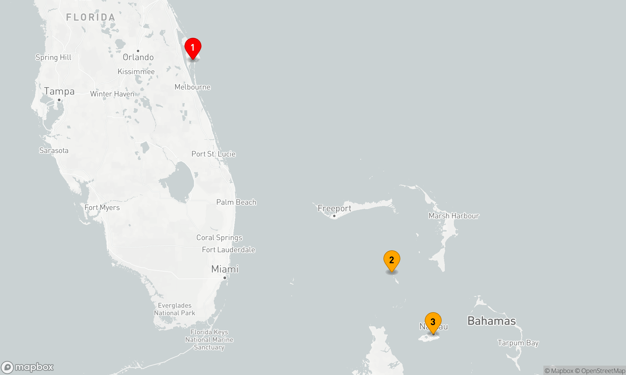 Route 3 Nächte - BAHAMAS - KURZ Route 3 Nächte - BAHAMAS - KURZ