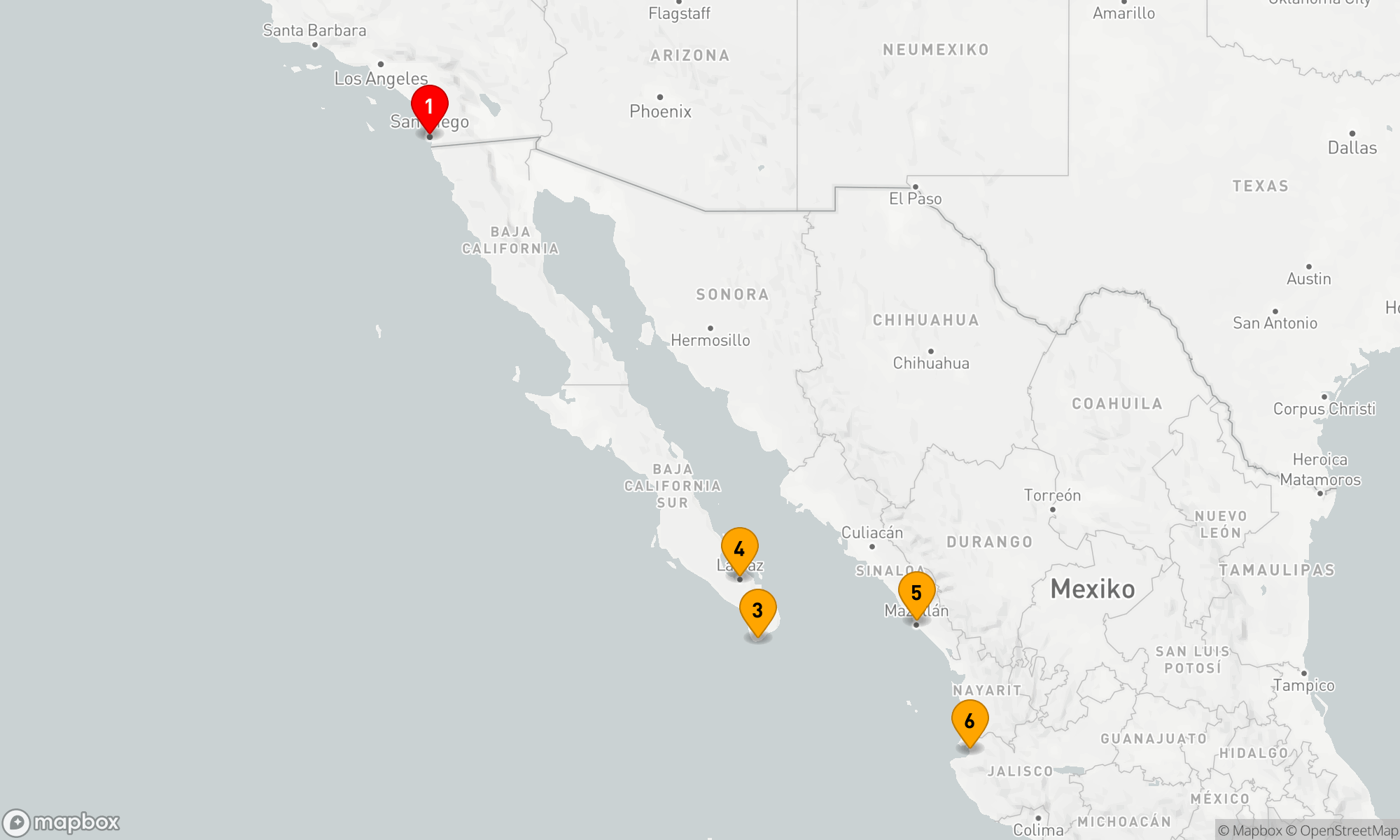 Route 8 Nächte - Sonnige Küstenzauber entlang der Riviera Mexicana Route 8 Nächte - Sonnige Küstenzauber entlang der Riviera Mexicana