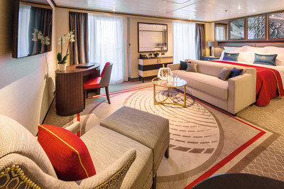 Queen Mary 2 - Kabine: Queens Suiten, Mittschiffs, Deck 8, 9