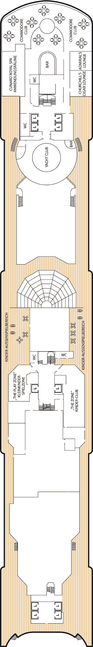 Queen Elizabeth - Decksplan Deck 10