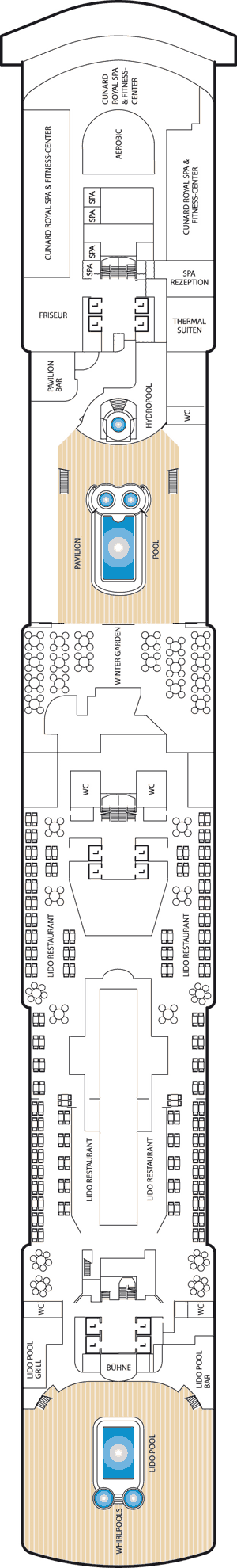 Queen Victoria - Decksplan Deck 9