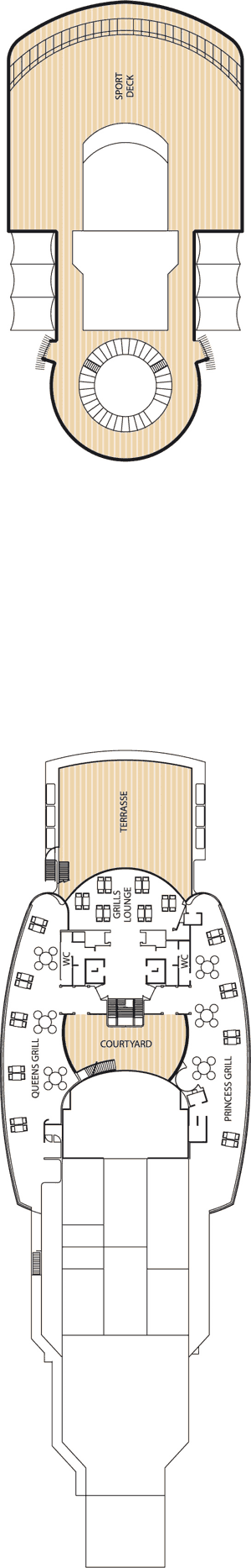 Queen Victoria - Decksplan Deck 11