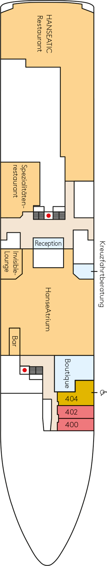 HANSEATIC spirit - Deck Nr. 4 (Deck 4)