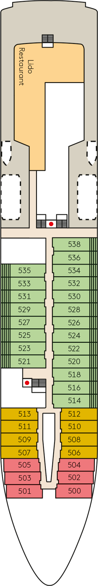 HANSEATIC spirit - Deck Nr. 5 (Deck 5)