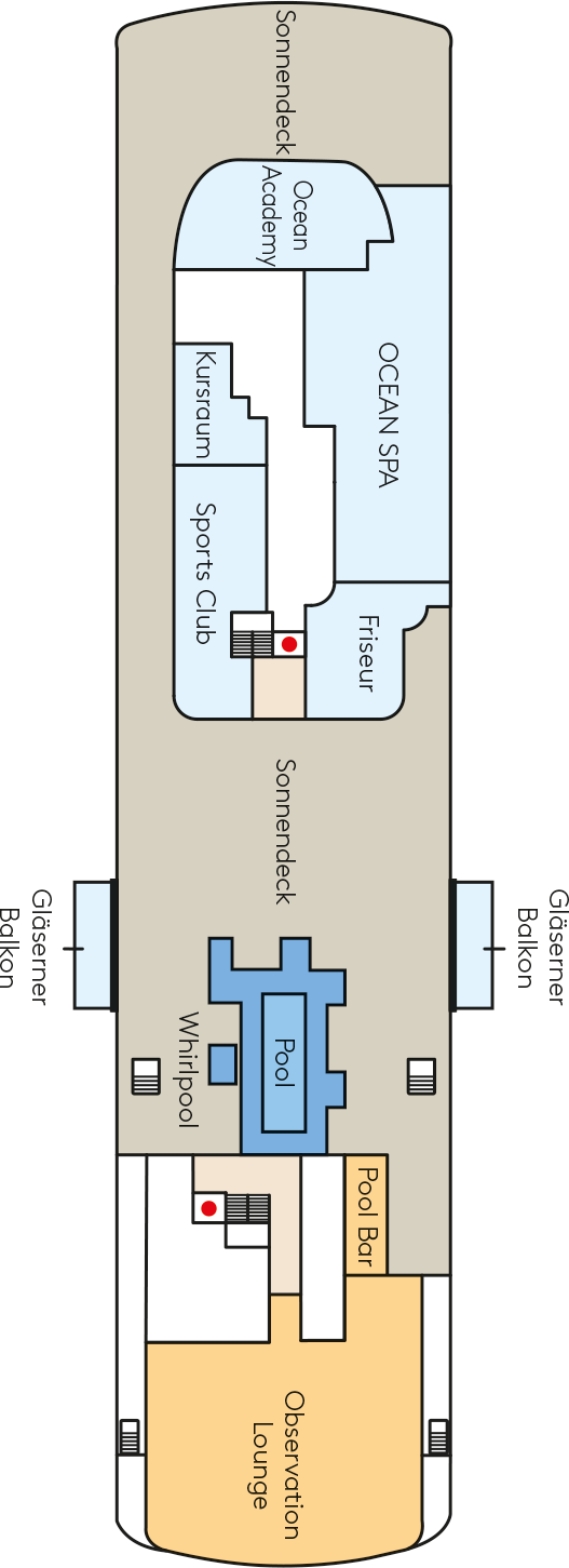 HANSEATIC spirit - Deck Nr. 8 (Deck 8)