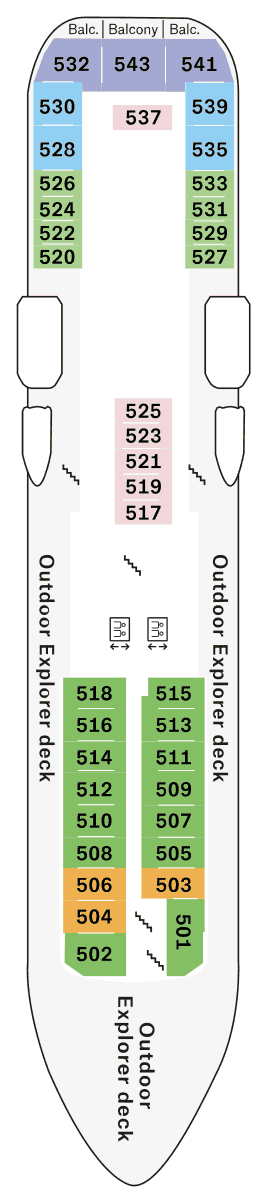 MS Fram - Decksplan Deck 5