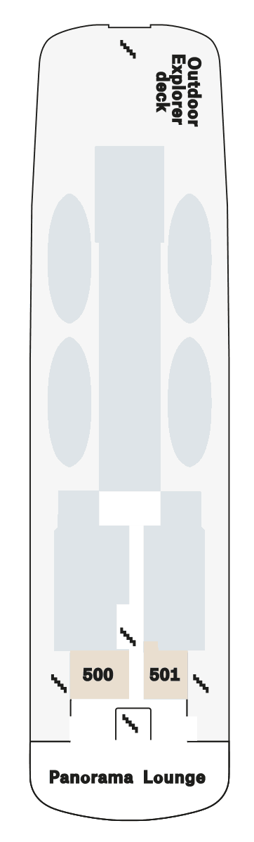 MS Lofoten - Decksplan Deck 5