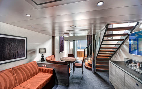 MSC Grandiosa - Kabine: MSC Yacht Club Maisonette Suite mit Whirlpool