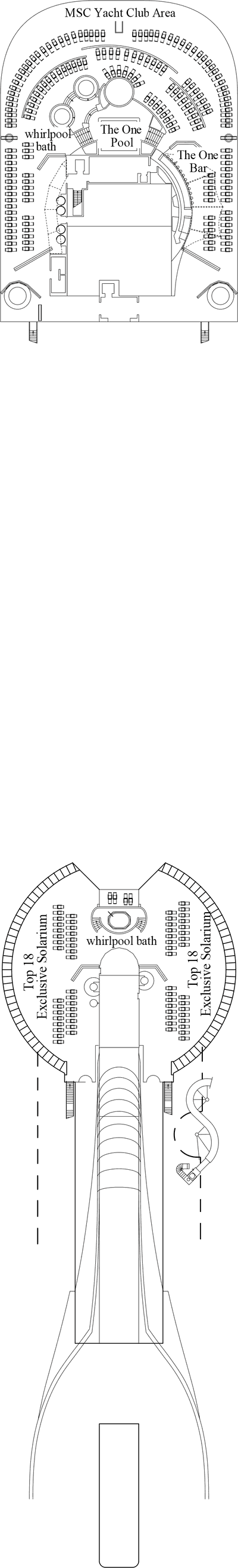 MSC Divina - Decksplan Deck 18