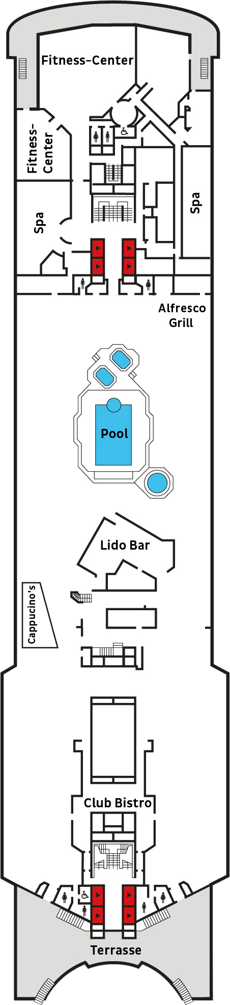 Lido Deck (Deck Nr. 11)