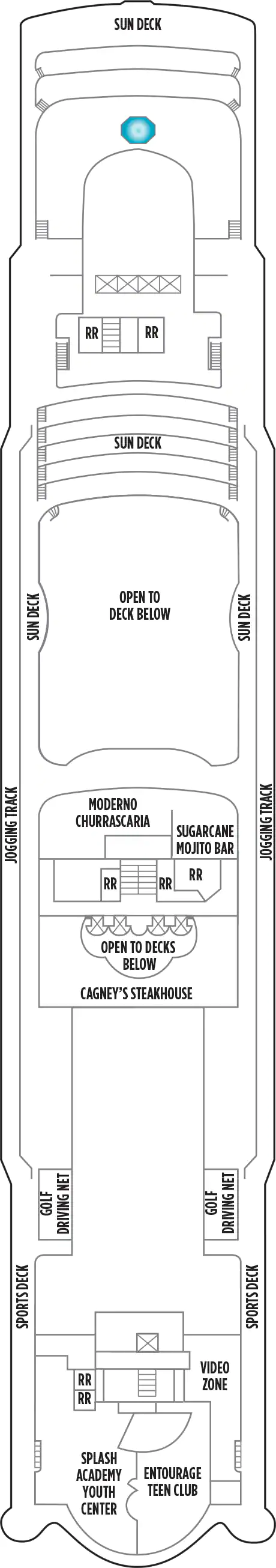 Norwegian Dawn - Deck Nr. 13 (Deck 13)