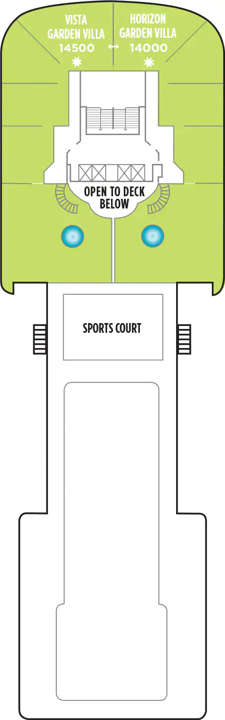 Norwegian Dawn - Deck Nr. 14 (Deck 14)