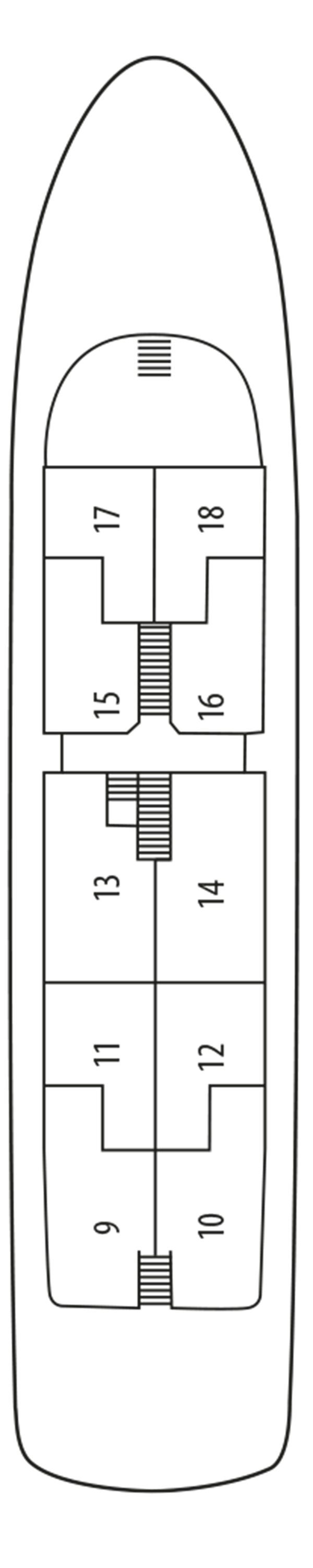 Hauptdeck (Deck Nr. 2)