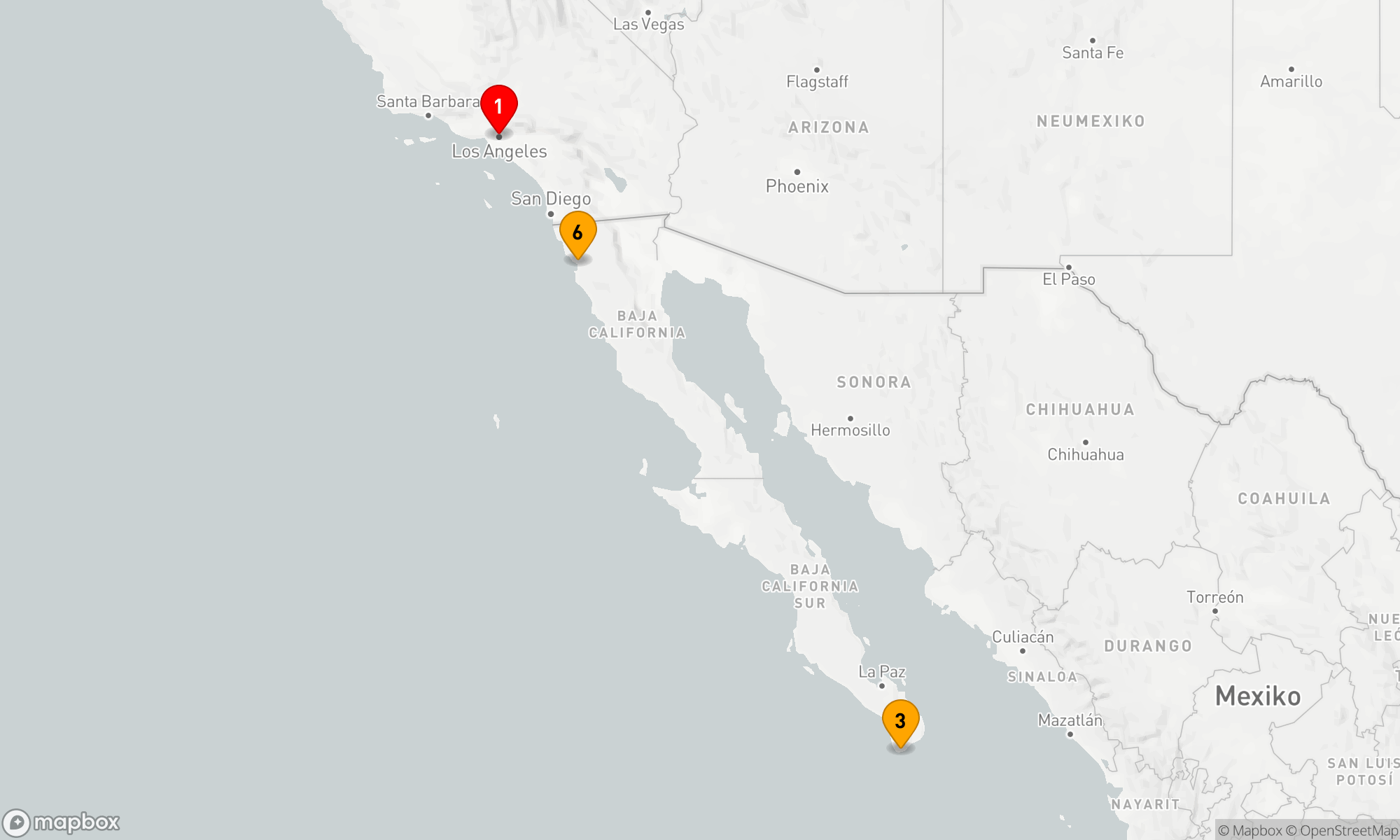Route 6 Nächte - MEXIKANISCHE RIVIERA
