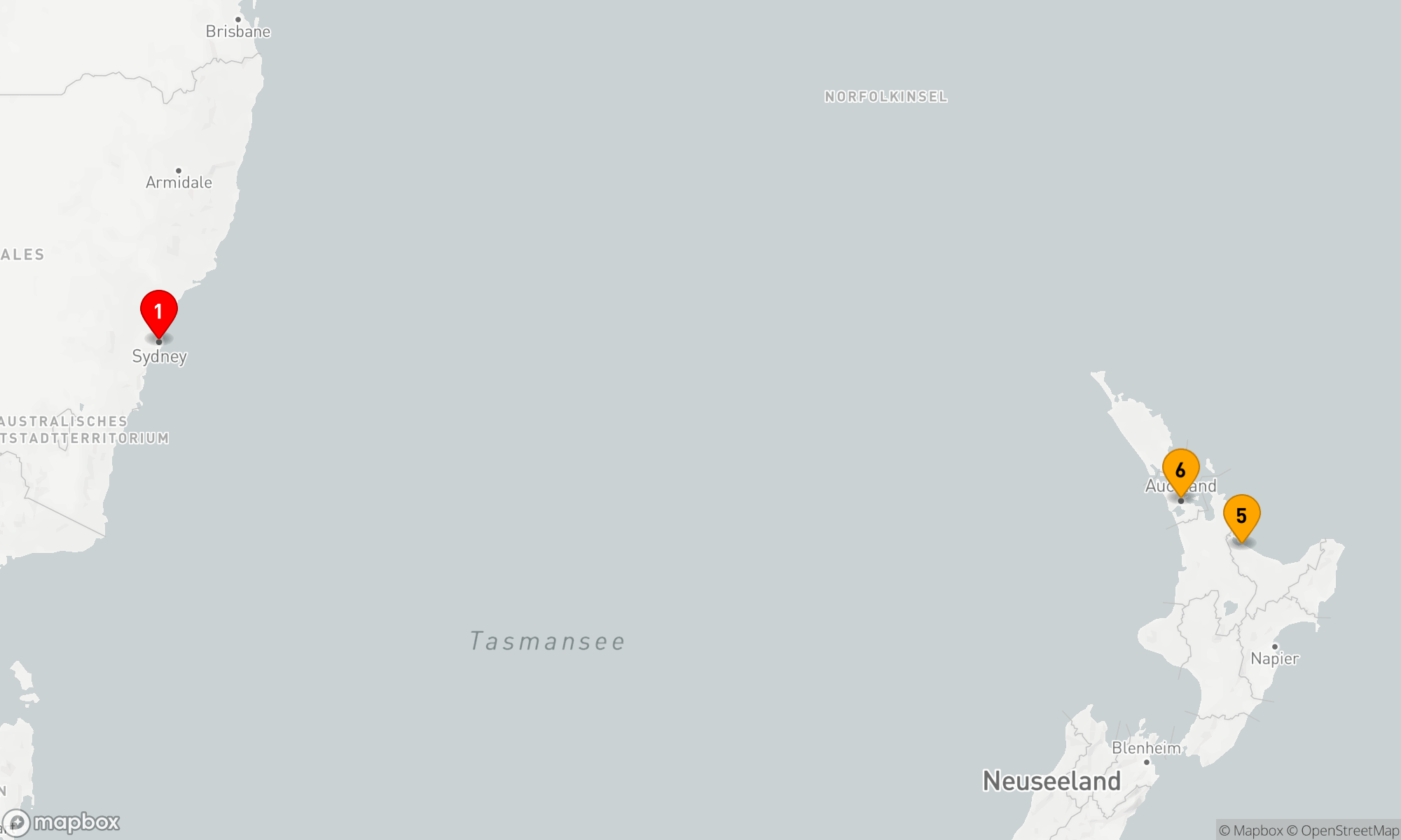 Route 5 Nächte - Australien Seacation