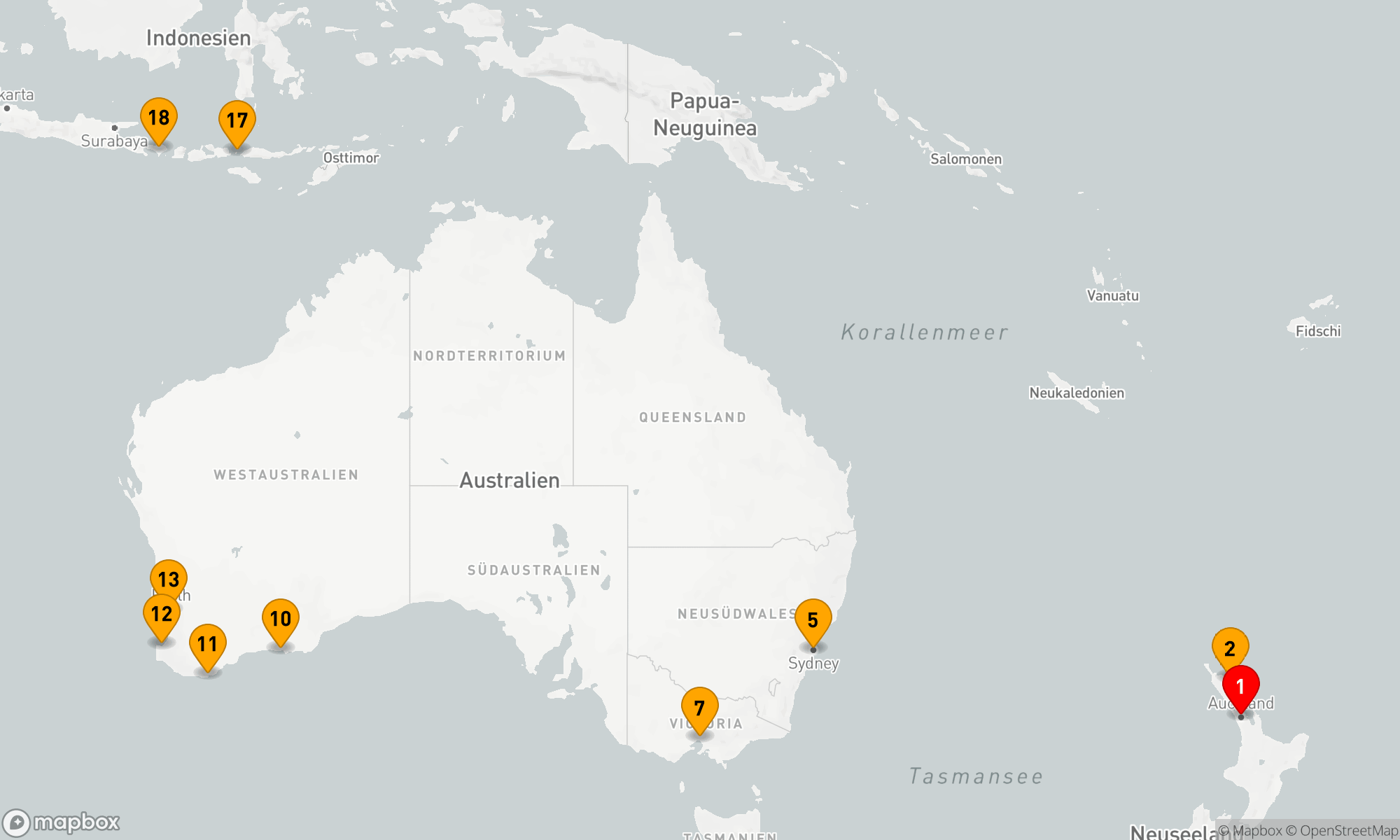 Route 18 Nächte - DOWN UNDER AUSTRALIEN