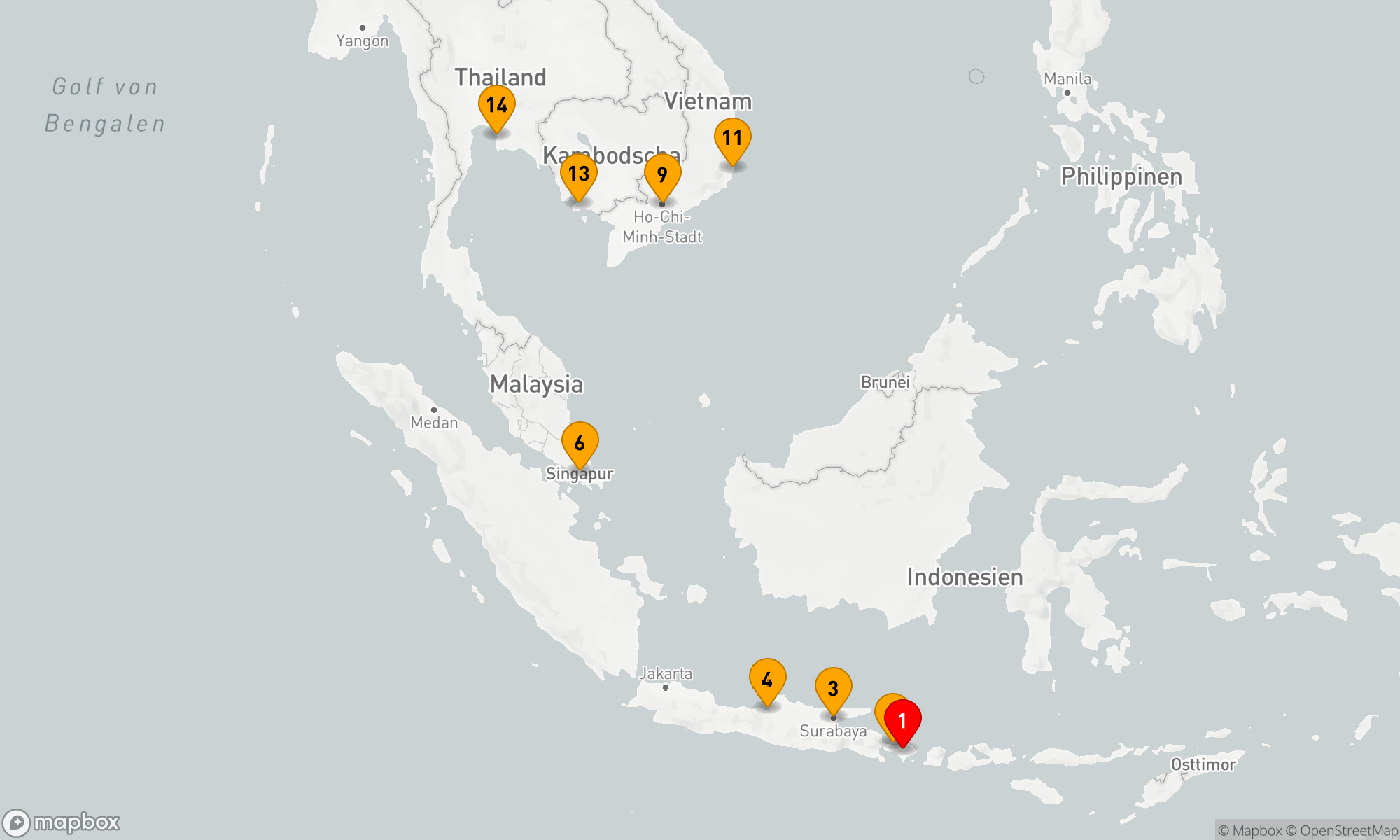 Route 14 Nächte - SANDE SÜDOSTASIENS