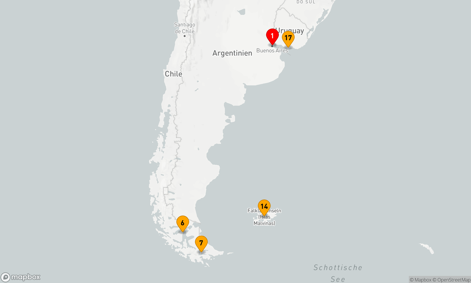 Route 17 Nächte - Antarktis & Südamerika