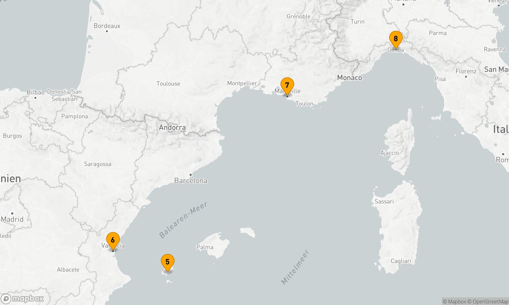 Route 7 Nächte - Mediterrane Entdeckungsreise