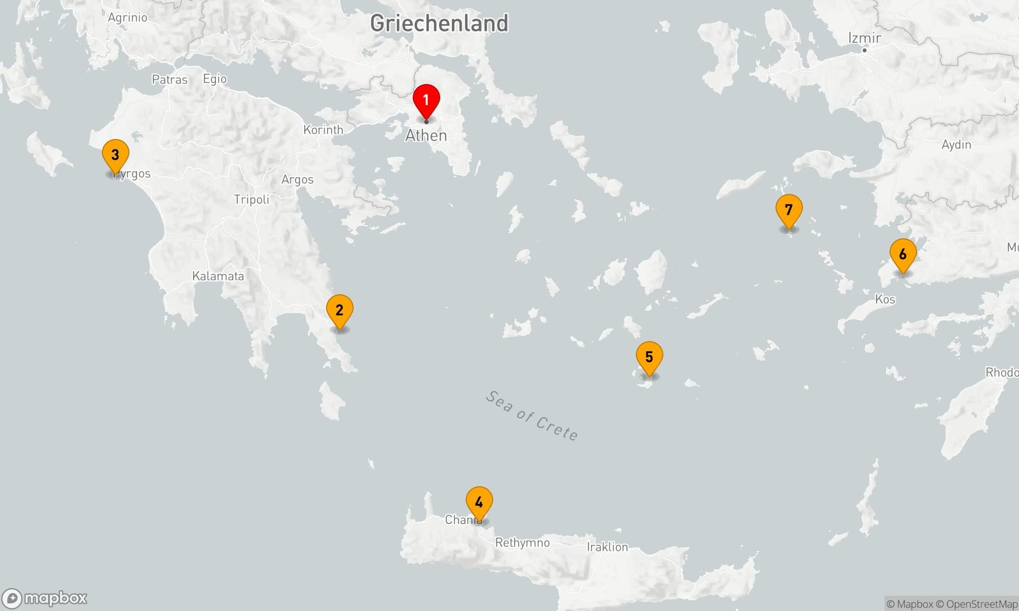 Route 7 Nächte - Athen und das Griechische Inselparadies