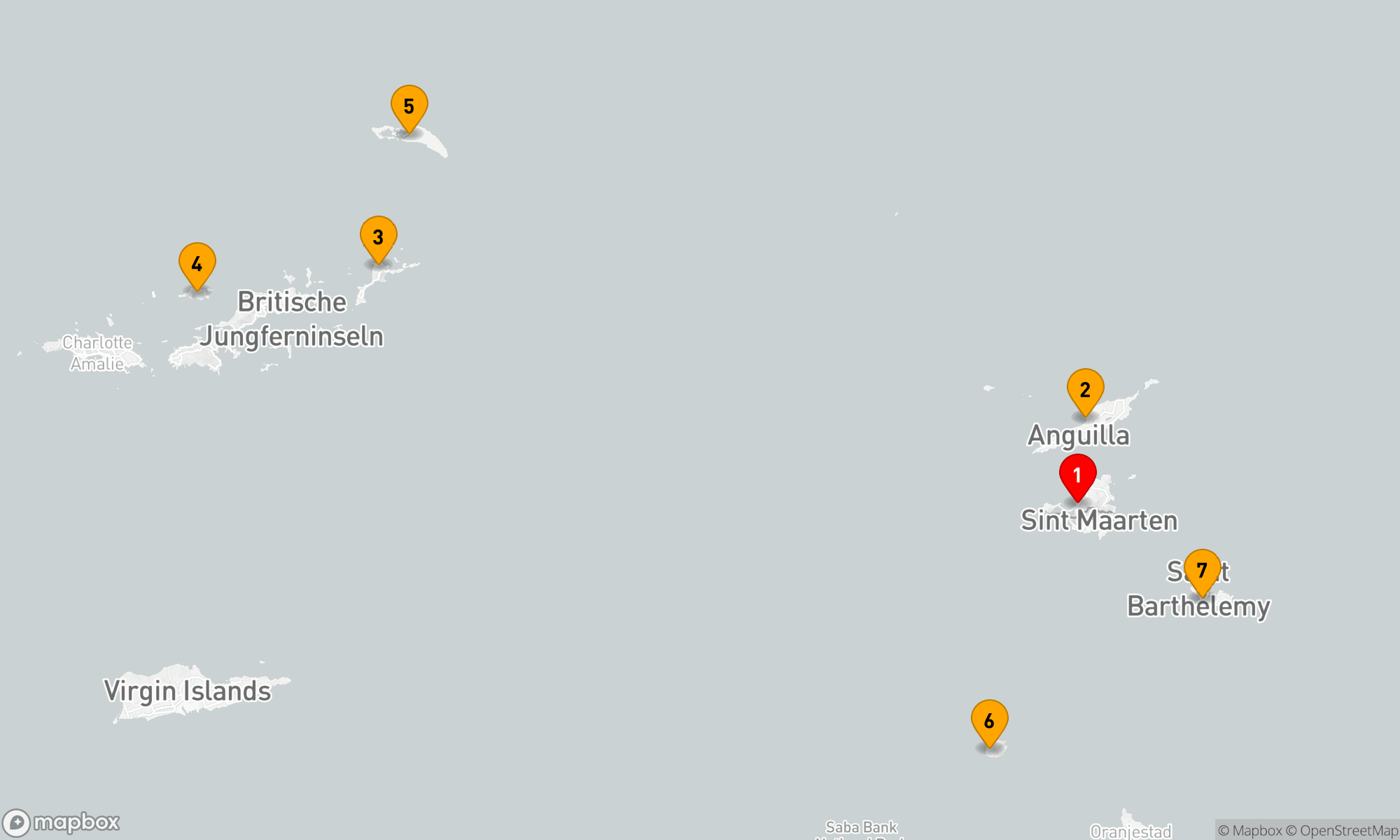 Route 7 Nächte - Kreuzfahrt auf den Leeward-Inseln