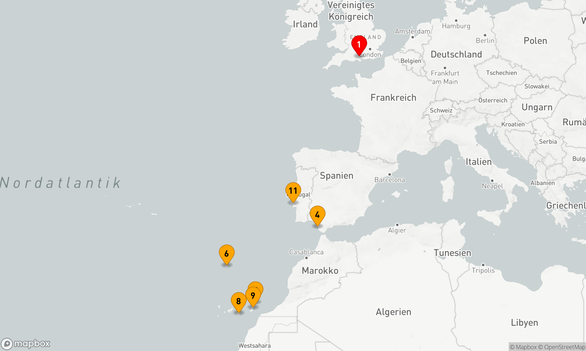 Route 14 Nächte - Weihnachts- und Neujahrsreise Kanarische Inseln (H601)