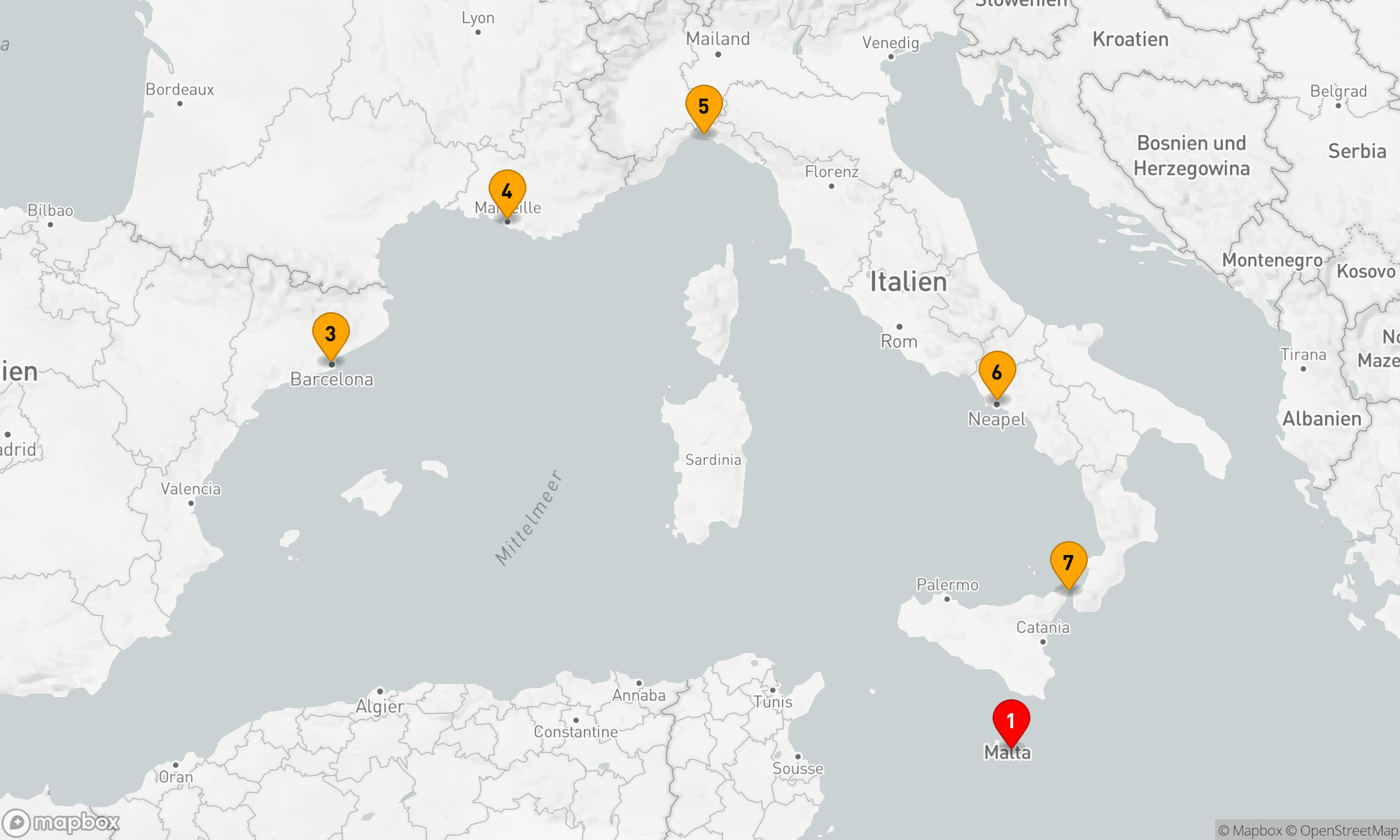 Route 7 Nächte - Mediterranes Abenteuer