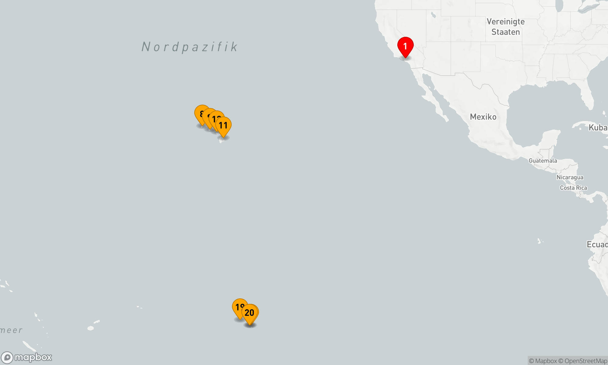 Route 20 Nächte - Wahre Traumziele: Hawaii und die Südsee (EUX2602)