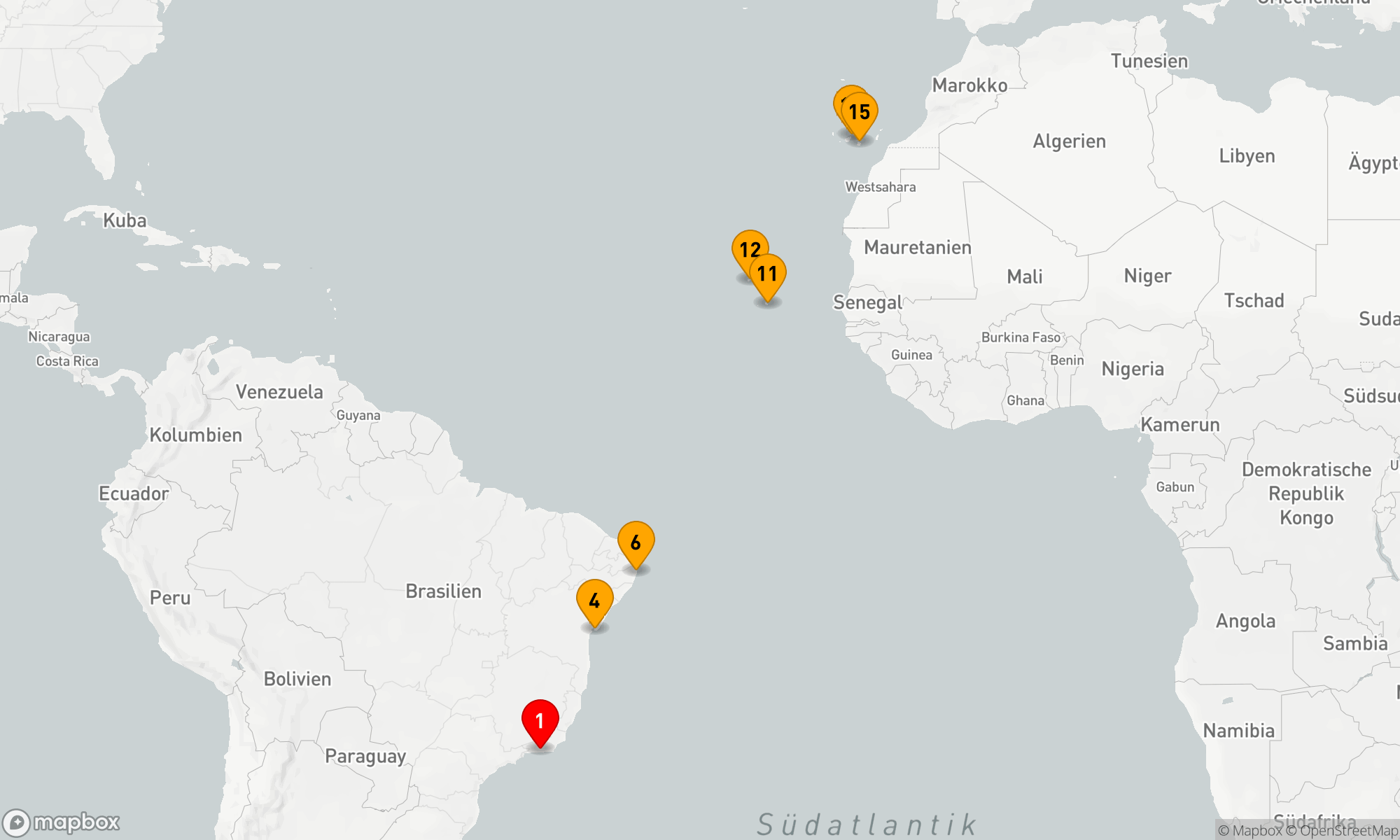 Route 15 Nächte - Brasilianische Rhythmen treffen auf Atlantische Inseln (EUX2605)