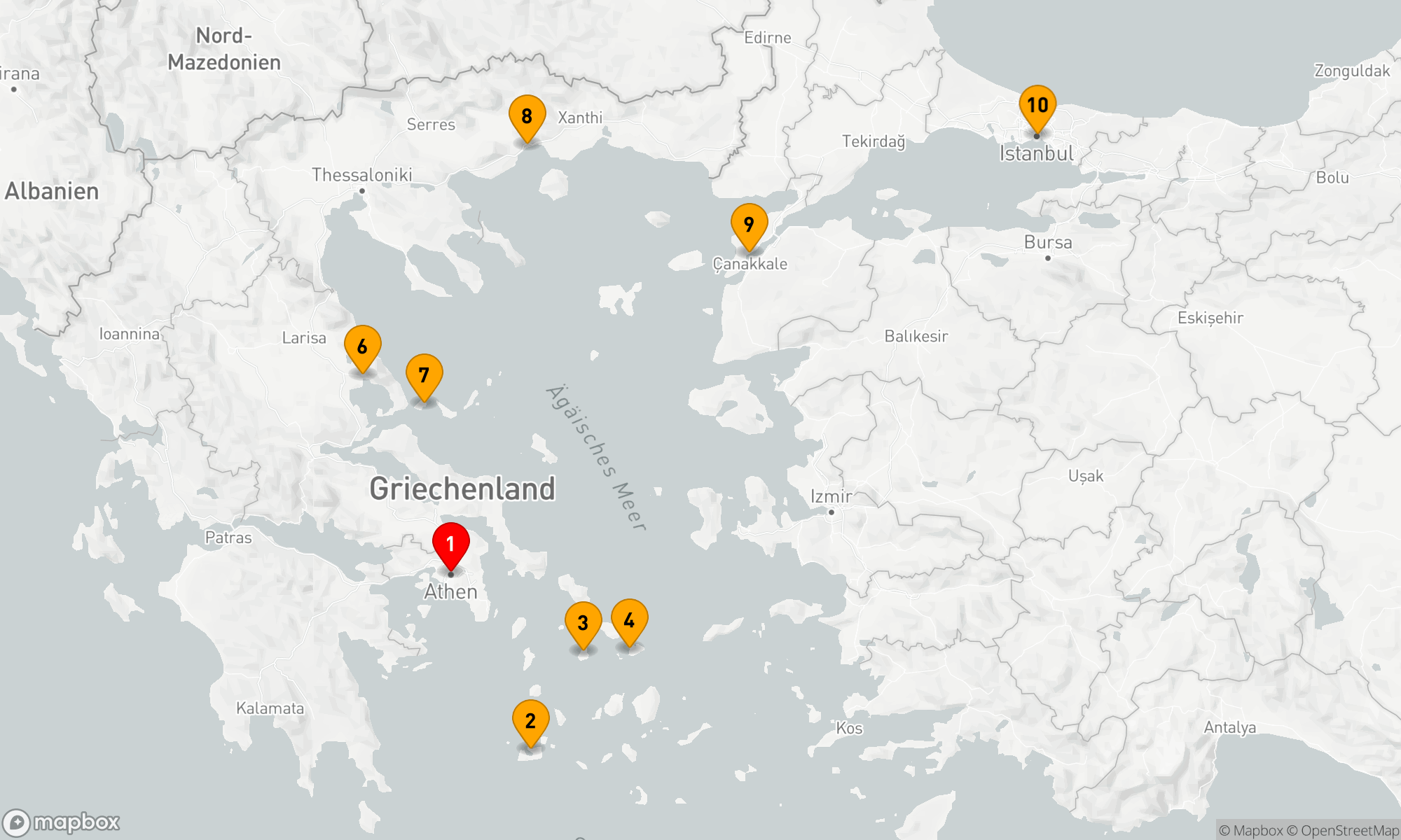 Route 10 Nächte - Von der Akropolis zur Blauen Moschee (EUX2621)