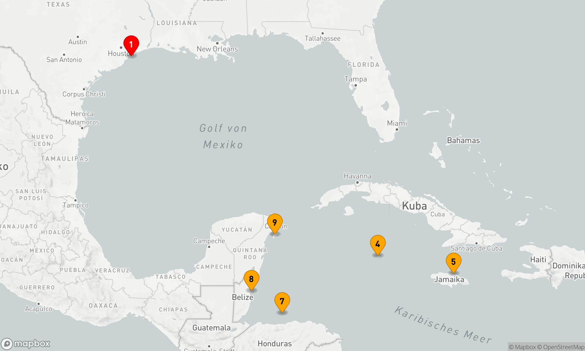 Route 10 Nächte - WESTLICHE KARIBIK