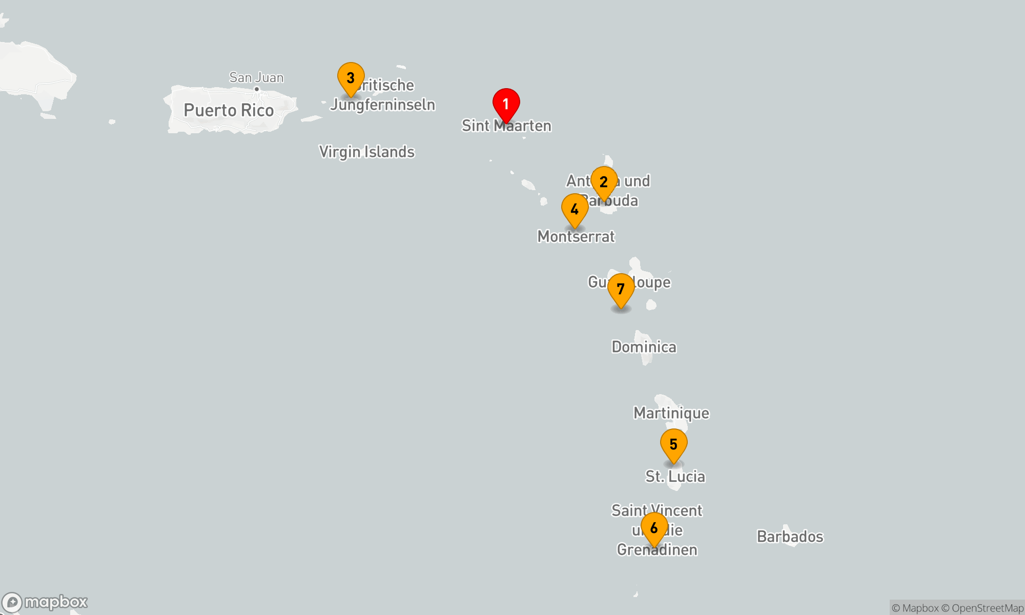 Route 7 Nächte - Tropische Inselträume der Karibik