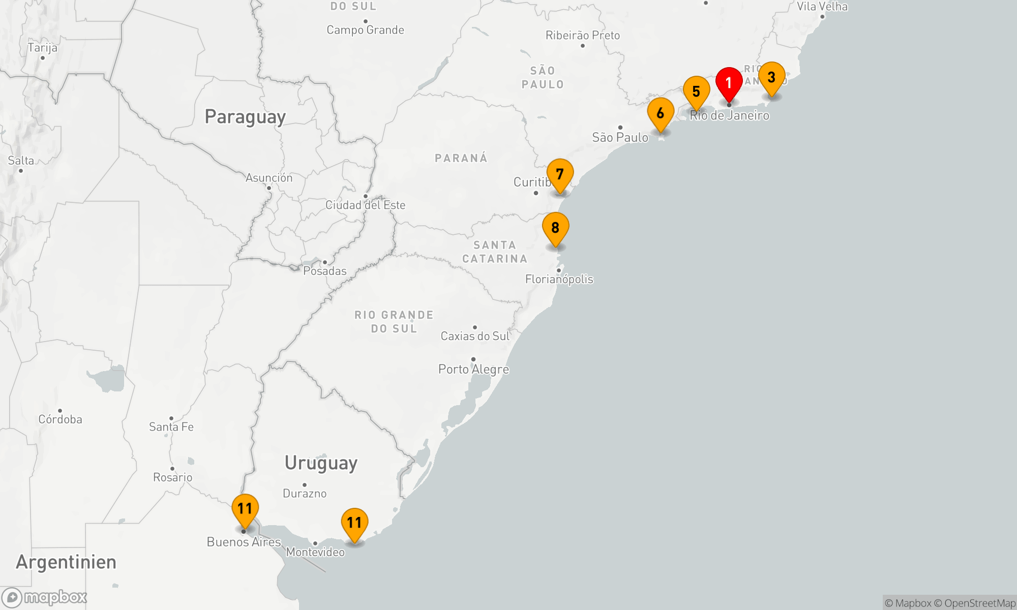 Route 12 Nächte - Südamerikanischer Küstentraum