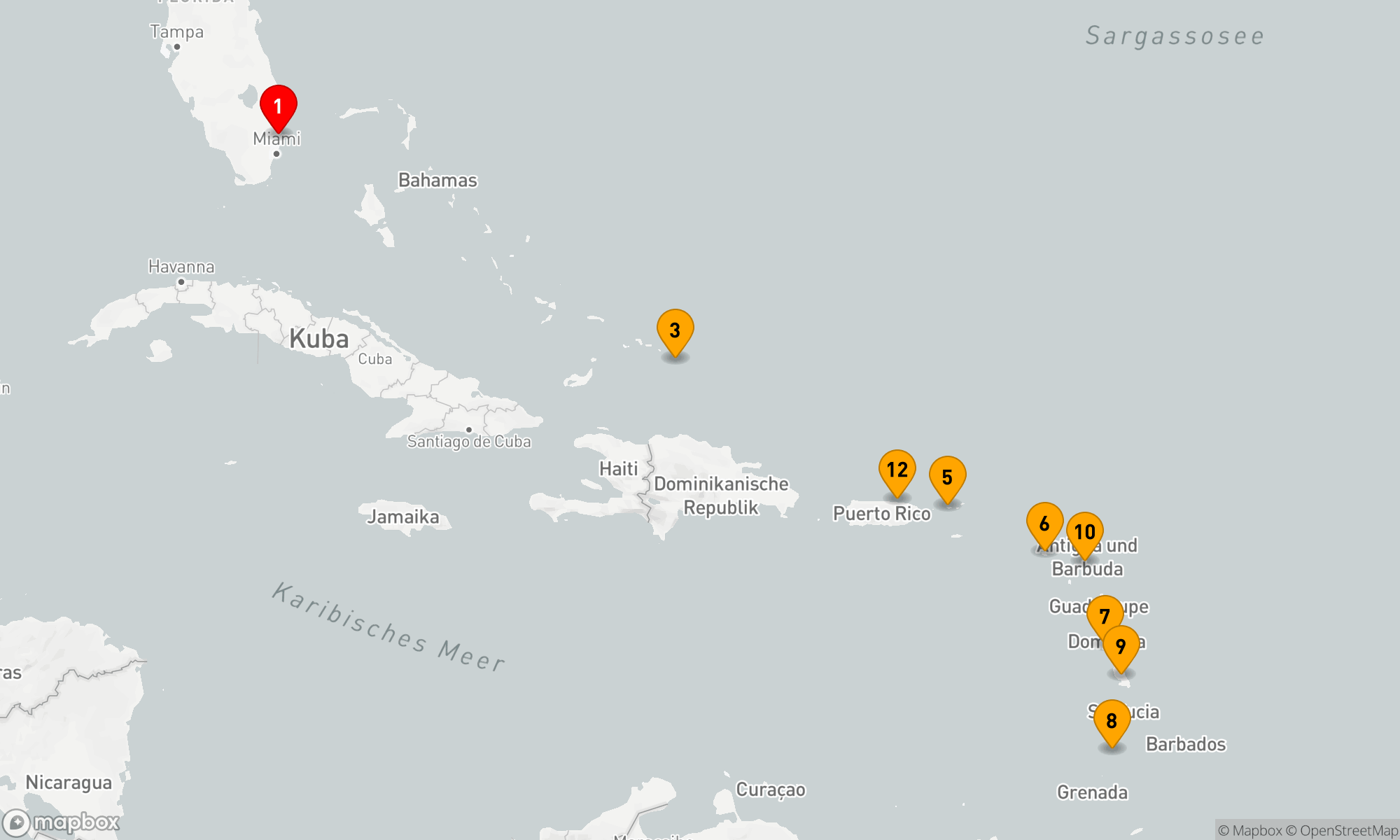 Route 14 Nächte - Karibische Eleganz mit Silversea