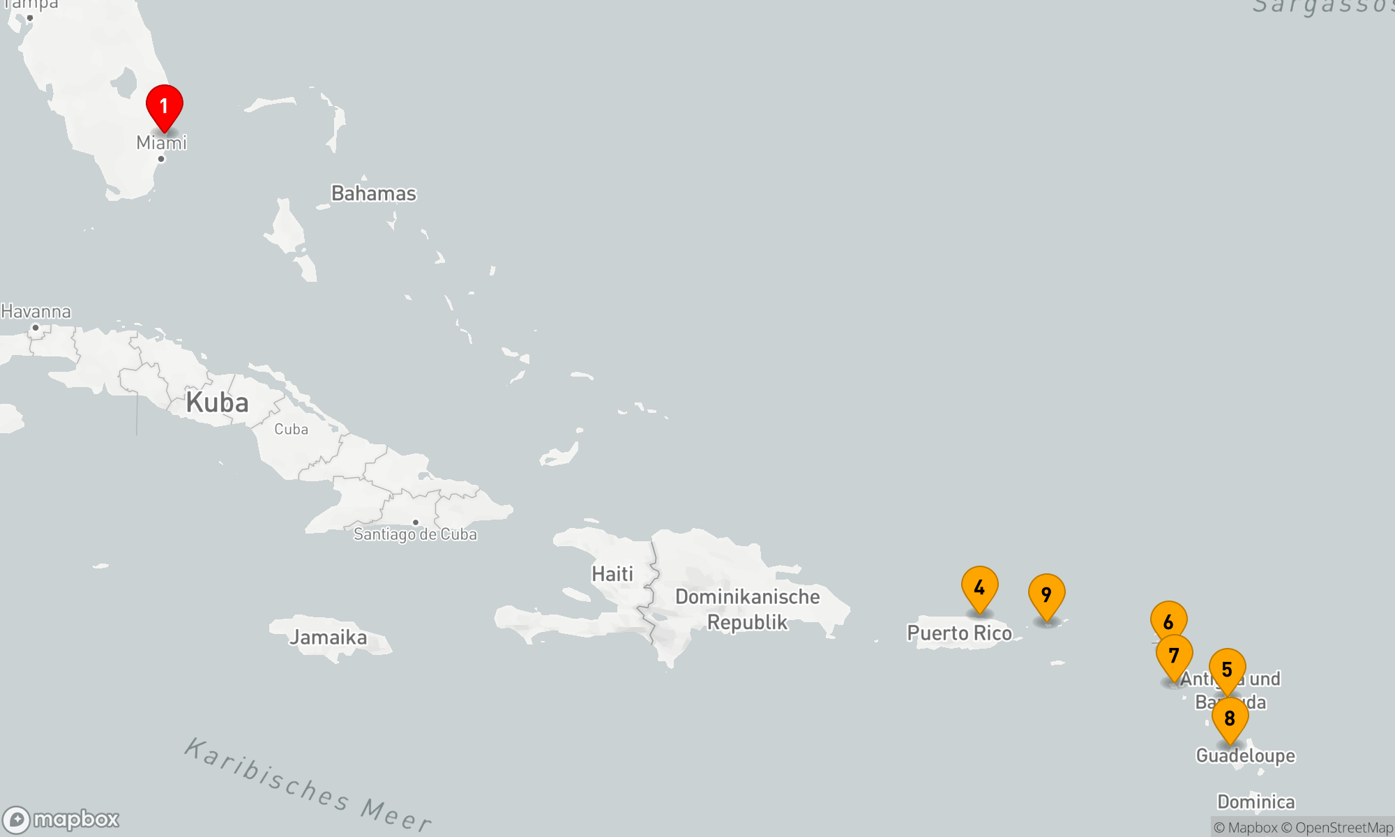 Route 11 Nächte - Karibische Inselträume ab Fort Lauderdale