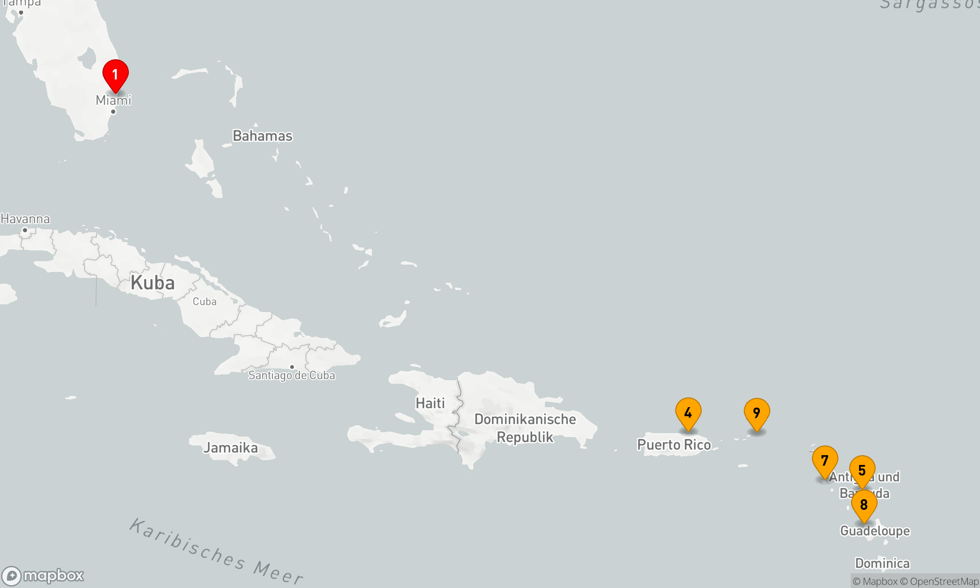 Route 11 Nächte - Karibikträume mit Silversea