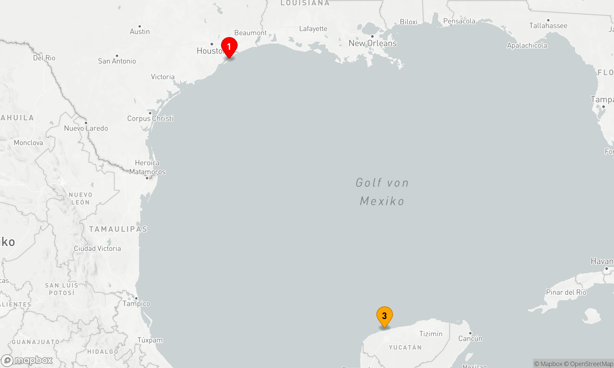 Route 4 Nächte - Märchenhafte Karibikreise ab Galveston