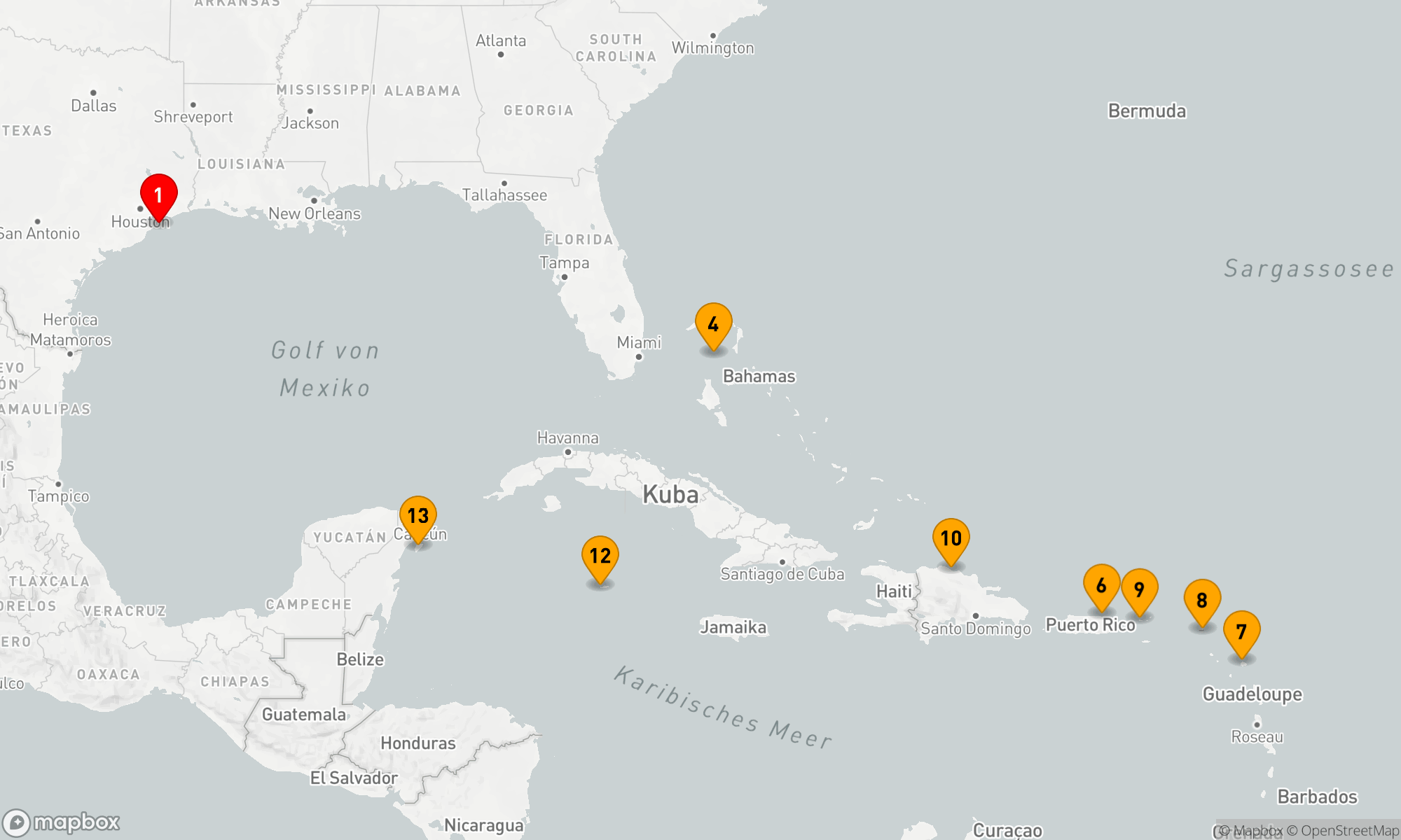 Route 14 Nächte - Kreuzfahrtparadies Karibische Vielfalt
