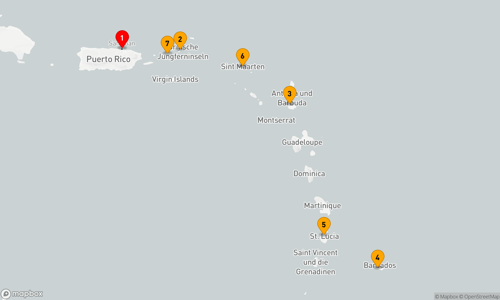 Route 7 Nächte - Karibisches Inselparadies