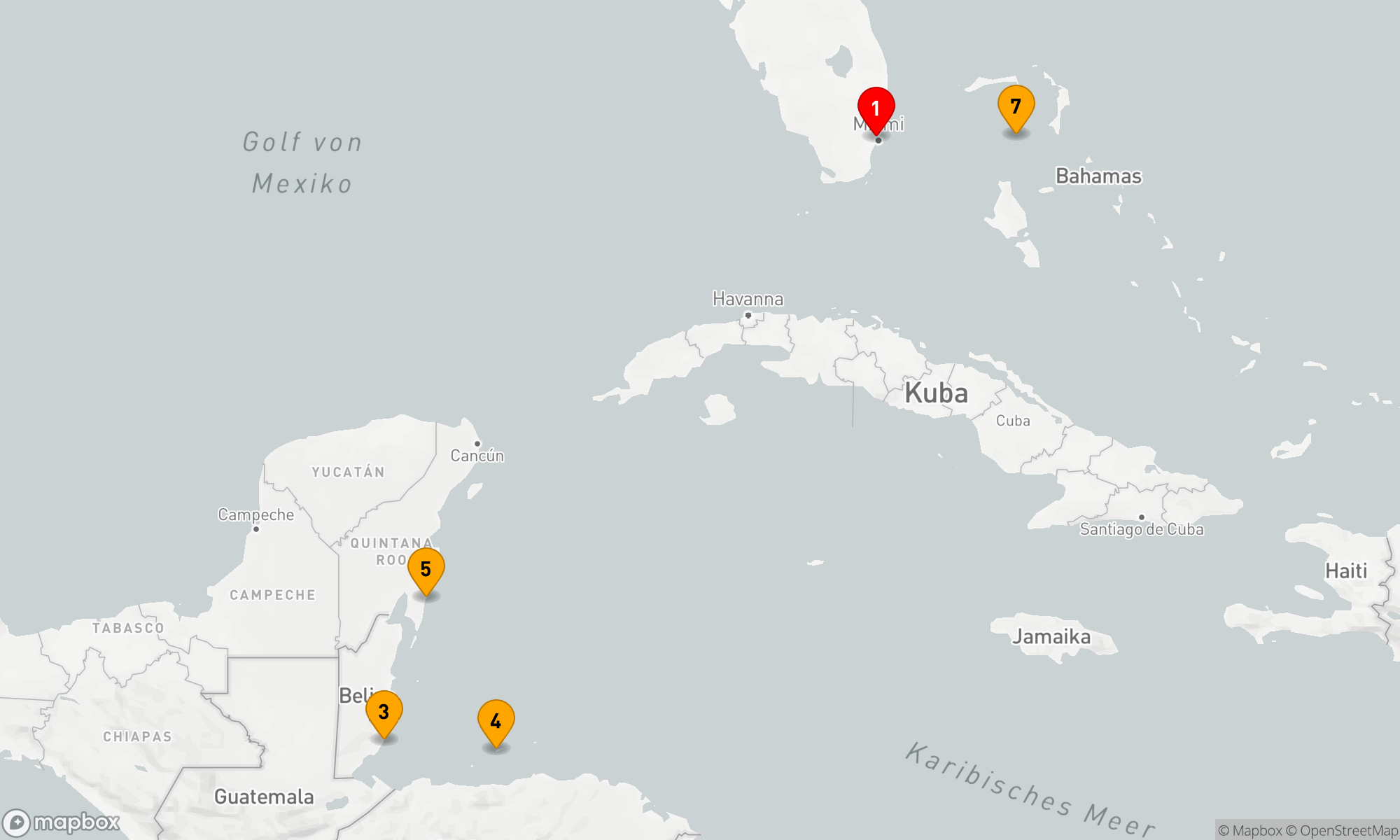 Route 7 Nächte - Karibische Inselträume ab Miami